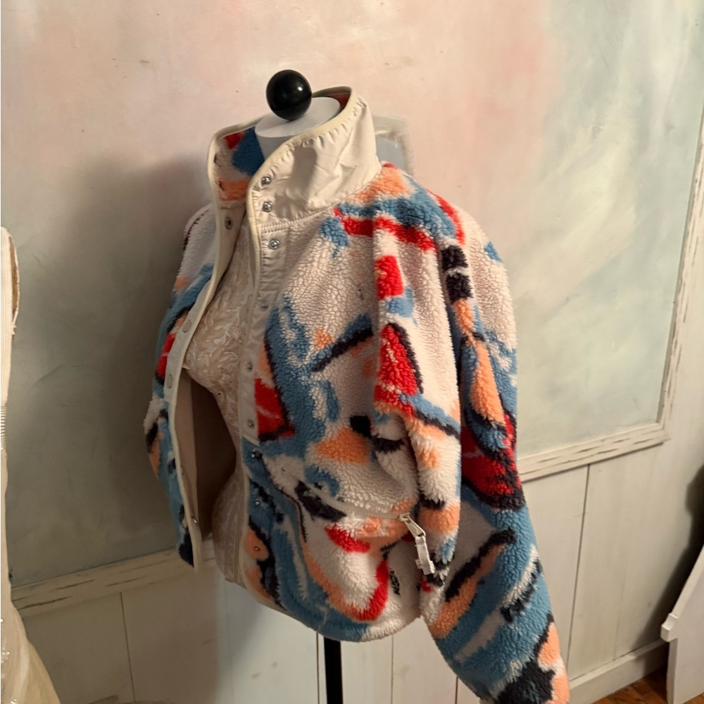 Free people Hit the Slope Colorful Fleece Jacket - Picture 3 of 12